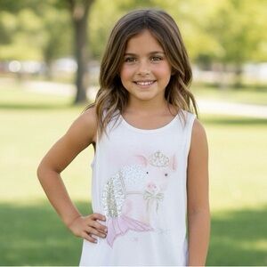 Justice Sequin Mermaid Pig Size 10